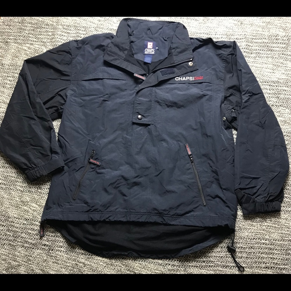 Chaps Ralph Lauren Navy Blue Vented Windbreaker